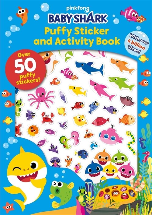 Baby Shark: Puffy Sticker and Activity Book (Paperback)