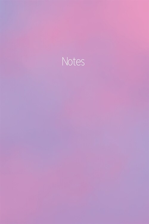 Notes: Pink and Purple Ombre Journal (6 x 9 inches, 120 lined pages) (Paperback)