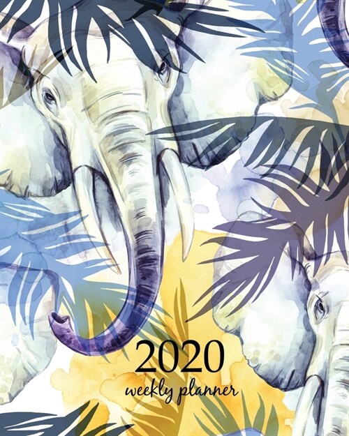 2020 Weekly Planner: Calendar Schedule Organizer Appointment Journal Notebook and Action day With Inspirational Quotes Watercolor exotic se (Paperback)