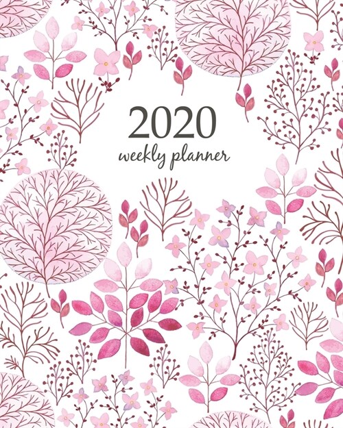 2020 Weekly Planner: Calendar Schedule Organizer Appointment Journal Notebook and Action day With Inspirational Quotes Seamless watercolor (Paperback)