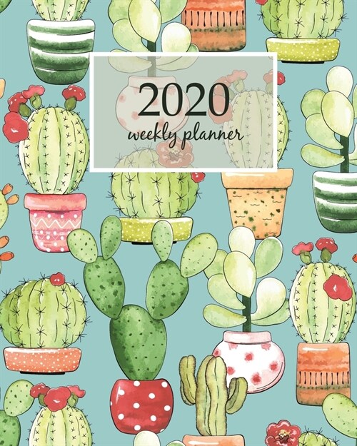 2020 Weekly Planner: Calendar Schedule Organizer Appointment Journal Notebook and Action day With Inspirational Quotes Seamless pattern of (Paperback)