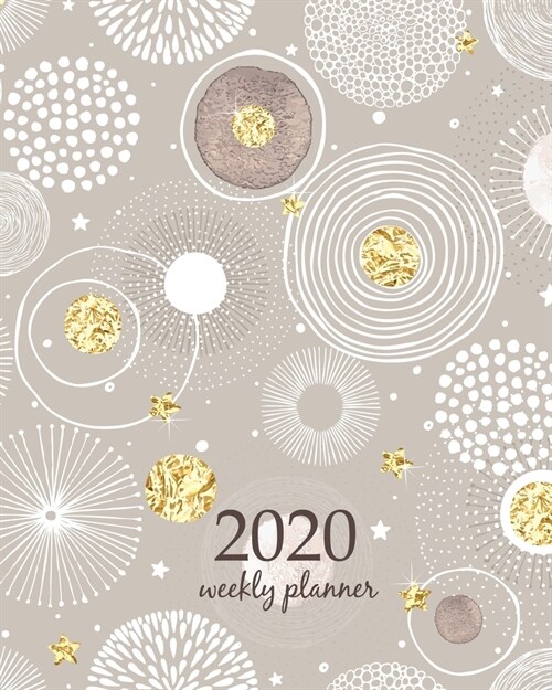 2020 Weekly Planner: Calendar Schedule Organizer Appointment Journal Notebook and Action day With Inspirational Quotes Seamless Christmas b (Paperback)