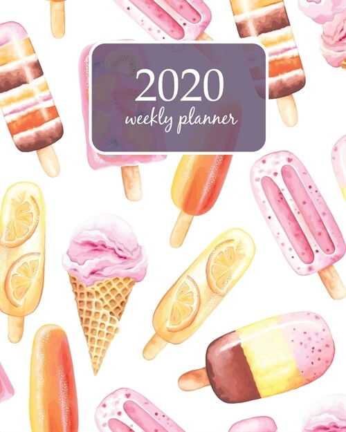 2020 Weekly Planner: Calendar Schedule Organizer Appointment Journal Notebook and Action day With Inspirational Quotes Seamless pattern wit (Paperback)