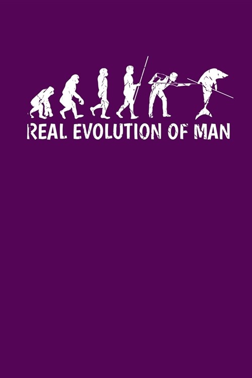 Real Evolution of Man: Blank Lined Wide Ruled Paper for Your Creative Side (Paperback)