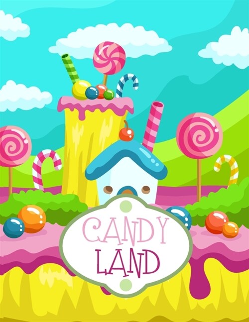 Candy Land: Primary Composition Notebook With Picture Box (Paperback)