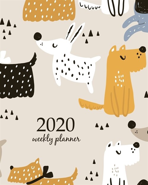 2020 Weekly Planner: Calendar Schedule Organizer Appointment Journal Notebook and Action day With Inspirational Quotes Childish seamless pa (Paperback)