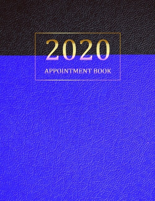 2020 Appointment Book: Appointments Notebook for Salons, Hairdressers, Spa and nail Hourly Planner year calendar 2020 Daily for Time 15 Minut (Paperback)