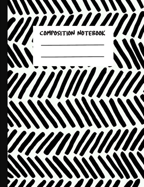 Composition Notebook: Watercolor Strokes - College Ruled Lined Pages Book - 7.44 x 9.69 - 160 Pages Journal Notebook for Writing (Paperback)