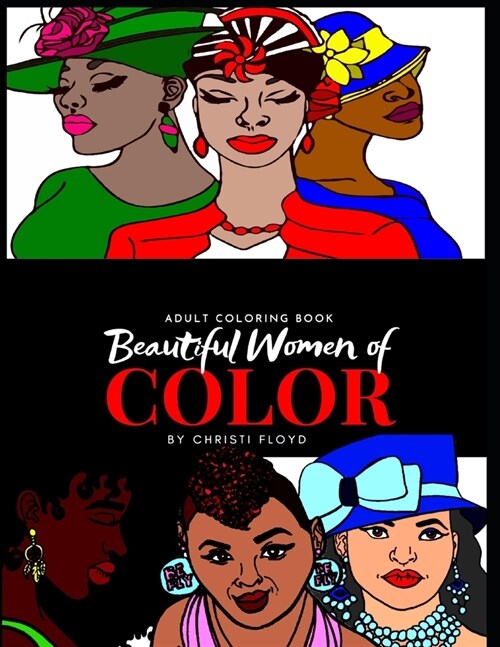 Beautiful Women of Color: Adult Coloring Book (Paperback)