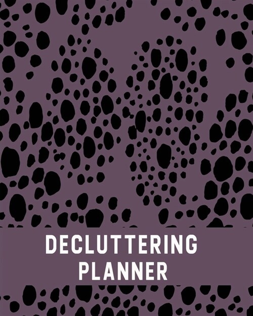 Spring Cleaning Calendar: Spring Cleaning& Decluttering - 12-Month Cleaning Organizer - Plum Dots (Paperback)