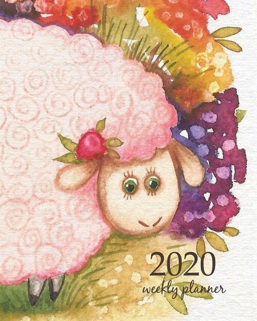 2020 Weekly Planner: Calendar Schedule Organizer Appointment Journal Notebook and Action day With Inspirational Quotes Purple sheep waterco (Paperback)