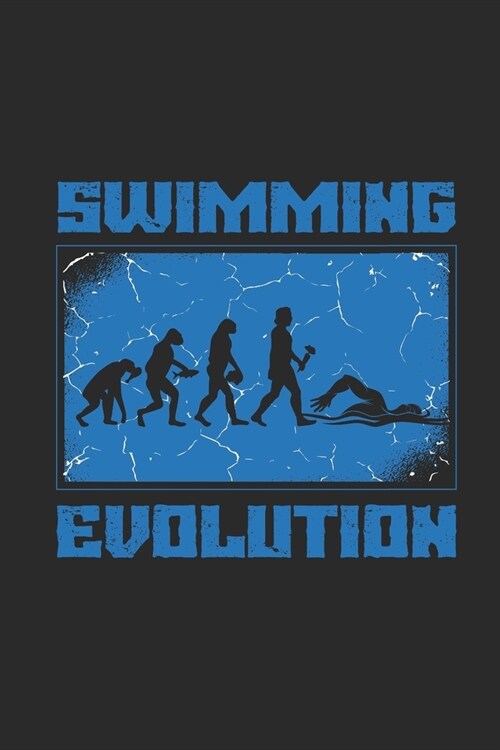 Swimming Evolution: Swimming Notebook, Dotted Bullet (6 x 9 - 120 pages) Sports And Recreations Themed Notebook for Daily Journal, Diary (Paperback)