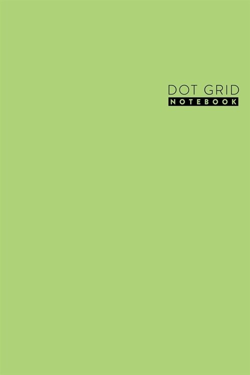 Dot Grid Notebook: Light Green Pastel Hue - Dot Grid Journal - 6 x 9 - A5 Notebook (Paperback)