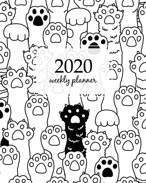 2020 Weekly Planner: Calendar Schedule Organizer Appointment Journal Notebook and Action day With Inspirational Quotes Cat breed kitten doo (Paperback)