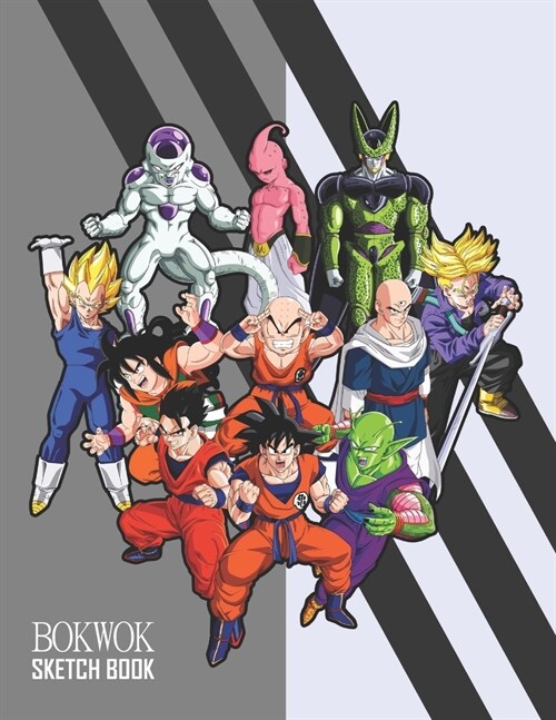 Sketch Book: Dragon Ball Z Sketchbook 129 pages, Sketching, Drawing and Creative Doodling Notebook to Draw and Journal 8.5 x 11 in (Paperback)