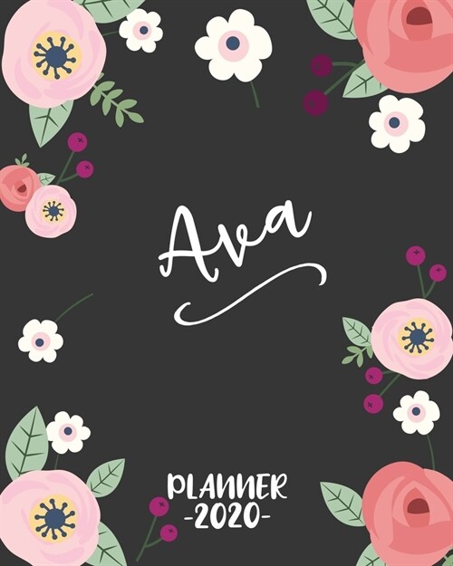 Ava: Personalized Name Weekly Planner. Monthly Calendars, Daily Schedule, Important Dates, Goals and Thoughts all in One! (Paperback)