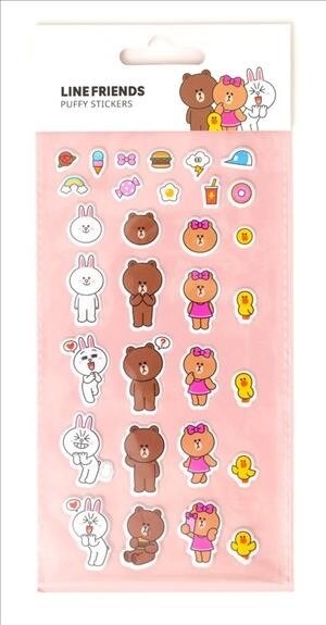 Line Friends Puffy Stickers (Other)