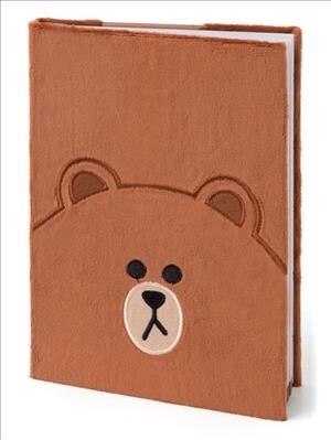 Line Friends Plush Notebook (Brown) (Hardcover)