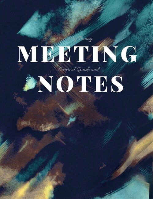 My Boring Meeting Survival Guide and Notes: 8.5x11 Meeting Notebook and Puzzle Book (Paperback)