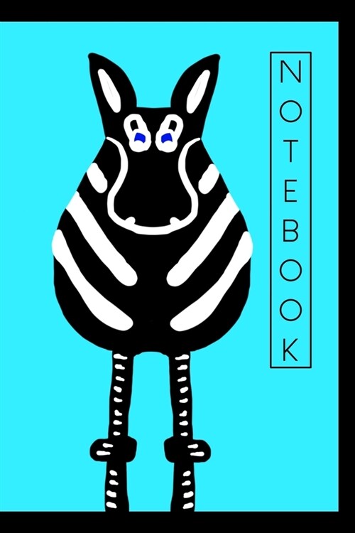 Funny Zebra Both Ends Notebook: A journal with a cutely illustrated cover depicting a funny zebra cartoon showing the front and back. Each page has Su (Paperback)