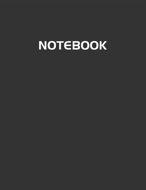 Notebook: Black, Lined, Soft Cover, Letter Size (8.5 x 11), Large Composition Notebook, Journal, College Ruled for Students, Tea (Paperback)