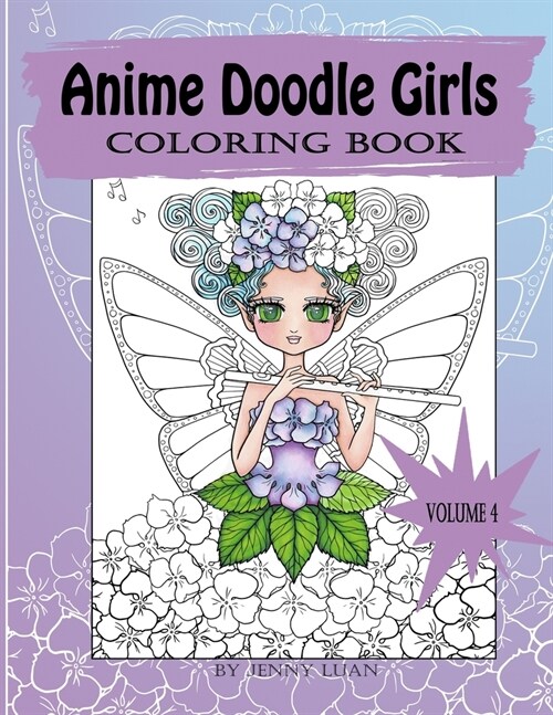 Anime Doodle Girls: coloring book (Paperback)