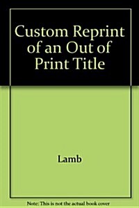 Custom Reprint of an Out of Print Title (Paperback)