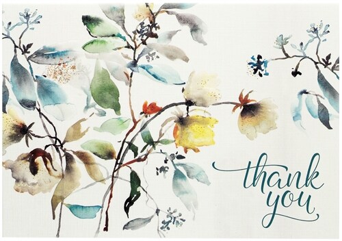 Asian Botanical Thank You Notes (Other)