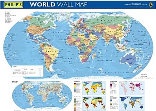 Philips World Wall Map (Hardcover)