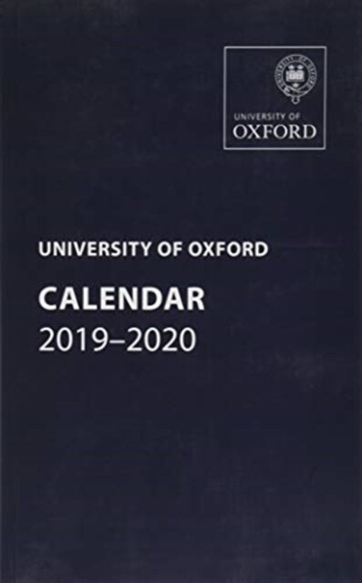 University of Oxford Calendar 2019-2020 (Paperback)