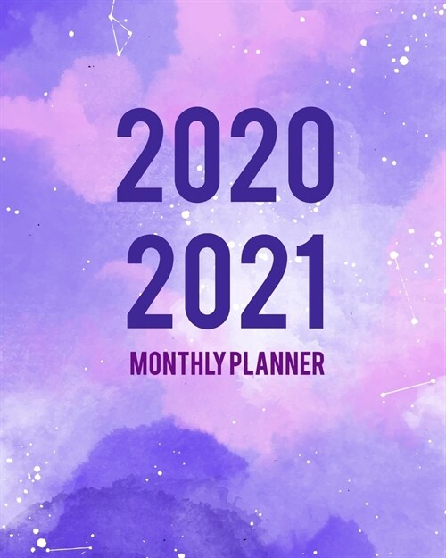 2020-2021 Monthly Planner: Purple Cover 2 Year Monthly Planner Calendar Schedule Organizer January 2020 to December 2021 (24 Months) With Holiday (Paperback)