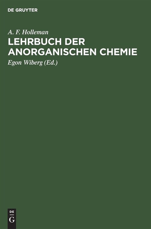 Lehrbuch Der Anorganischen Chemie (Hardcover, 57, 70. Aufl. Repri)