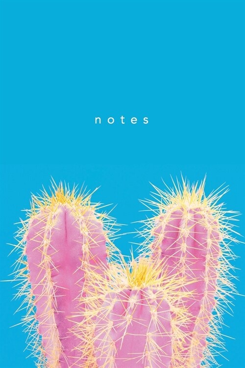 Notes: NEW - Abstract Duotone Cactus Lined Notebook Journal - Pink Blue (Paperback)