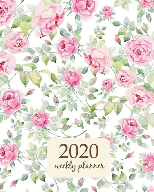 2020 Weekly Planner: Calendar Schedule Organizer Appointment Journal Notebook and Action day With Inspirational Quotes Watercolor English r (Paperback)