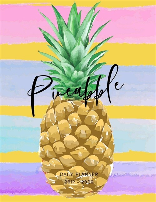 2019 2020 15 Months Pineapple Fruit Daily Planner: Academic Hourly Organizer In 15 Minute Interval; Appointment Calendar With Address Book, Password L (Paperback)