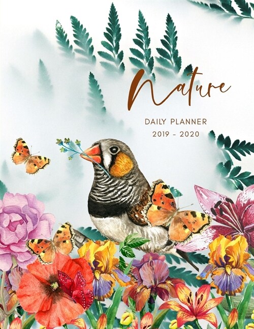 2019 2020 15 Months Nature Daily Planner: Academic Hourly Organizer In 15 Minute Interval; Appointment Calendar With Address Book, Password Log & Note (Paperback)