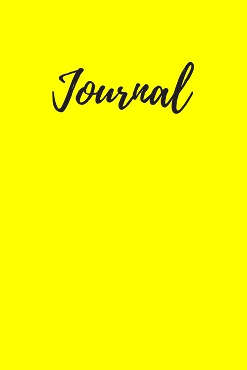 Journal: Paperback Dot Grid Journal - Small / Medium Sized A5 (6 x 9) Softcover Paperback Dot Grid Journal / Yellow Notebook (Paperback)