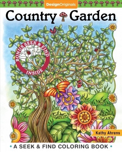 Country Garden Coloring Book: A Seek & Find Coloring Book (Paperback)