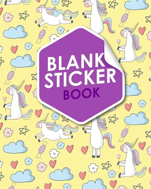 Blank Sticker Book: Blank Sticker Book Album, Sticker Books For Girls 4-8 Blank, Sticker Album, Sticker Collecting Book For Adults, Cute U (Paperback)