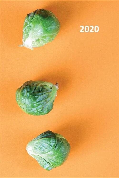 2020: Brussel sprouts Charming Planner Calendar Organizer Daily Weekly Monthly Student for notes on simple vegetarian recipe (Paperback)