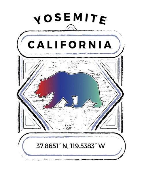 Yosemite California: Notebook For Camping Hiking Fishing and Skiing Fans. 7.5 x 9.25 Inch Soft Cover Notepad With 120 Pages Of College Rule (Paperback)