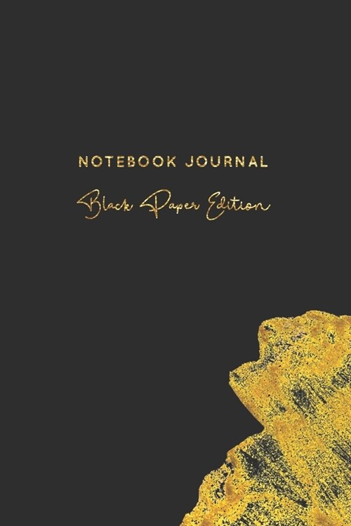 Notebook Journal Black Paper Edition: College Ruled - 6x9 Black Paper Notebook (Paperback)
