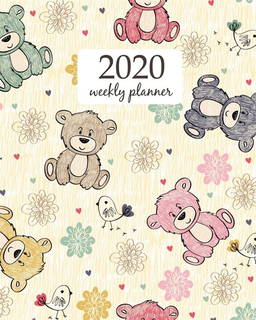 2020 Weekly Planner: Calendar Schedule Organizer Appointment Journal Notebook and Action day With Inspirational Quotes Cute hand draw seaml (Paperback)