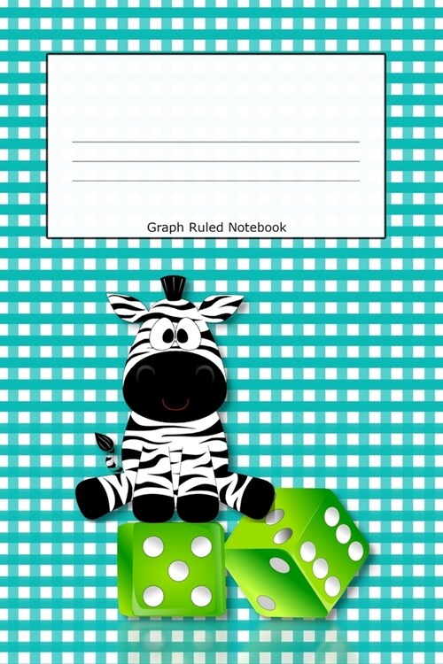 Graph Ruled Notebook: Zebra Baby Blue Cover Graph Paper 4x4 .25 x .25 squares Maths Exercise Notebook for Kids Quad Rule Graph Paper for You (Paperback)