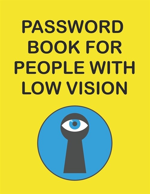 Password Book for People with Low Vision (Paperback)