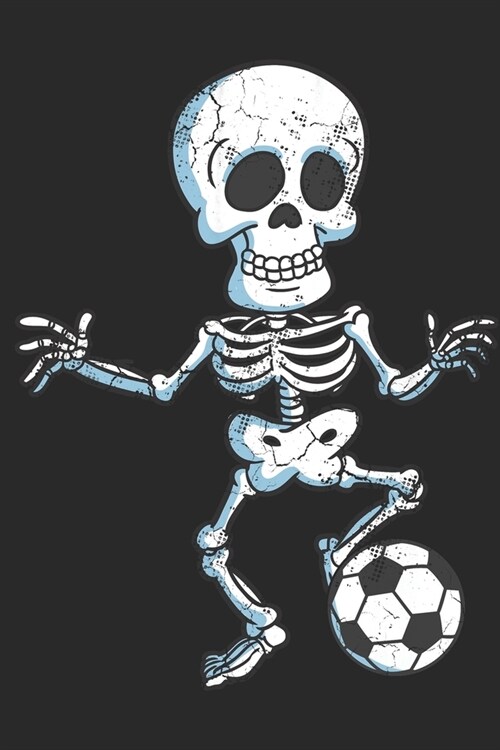 Halloween Soccer Zombie Football Journal Notebook (Paperback)