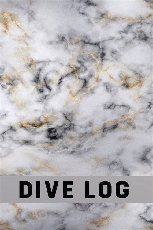 Divers Log Book: Log Book Scuba Diving - Beginners & Experienced Divers - White Marble (Paperback)