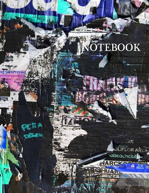 Notebook: Graphic new mureia black cover and Lined pages, Extra large (8.5 x 11) inches, 110 pages, White paper (Paperback)