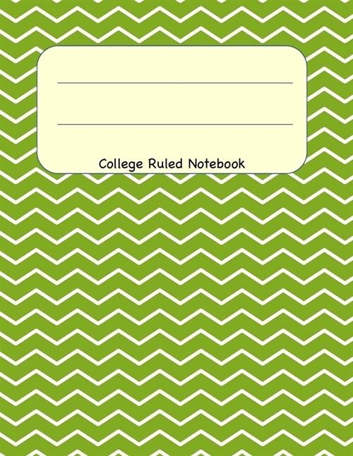 College Ruled Notebook: 8.5 x 11 Journal 100 Pages (Paperback)