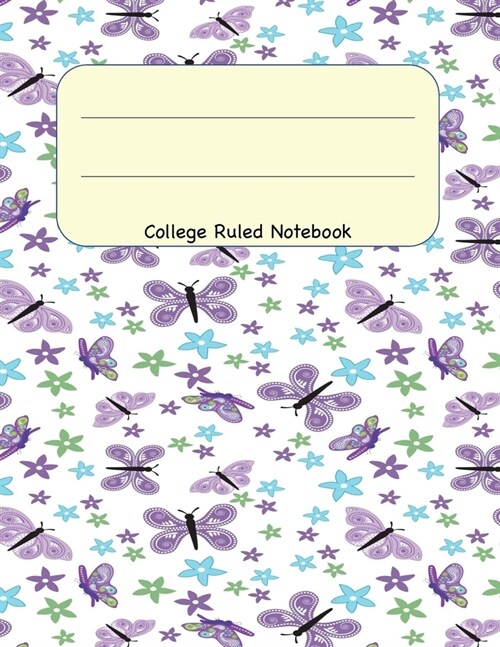 College Ruled Notebook: 8.5 x 11 Journal 100 Pages (Paperback)